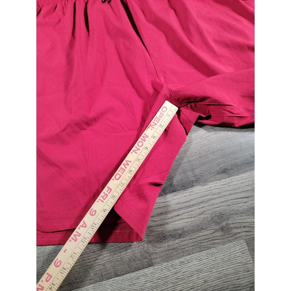Reebok Mens Active Workout Woven Shorts Size 3XL Red Elastic Waist Stretchy NWT
